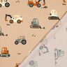 popeline di cotone Escavatori e trattori | Poppy Fabrics – beige,  thumbnail number 4