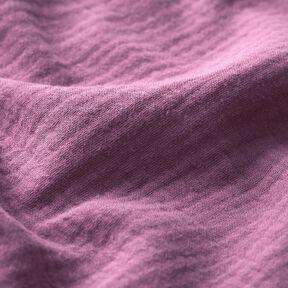 mussolina / tessuto doppio increspato &ndash; malva, 