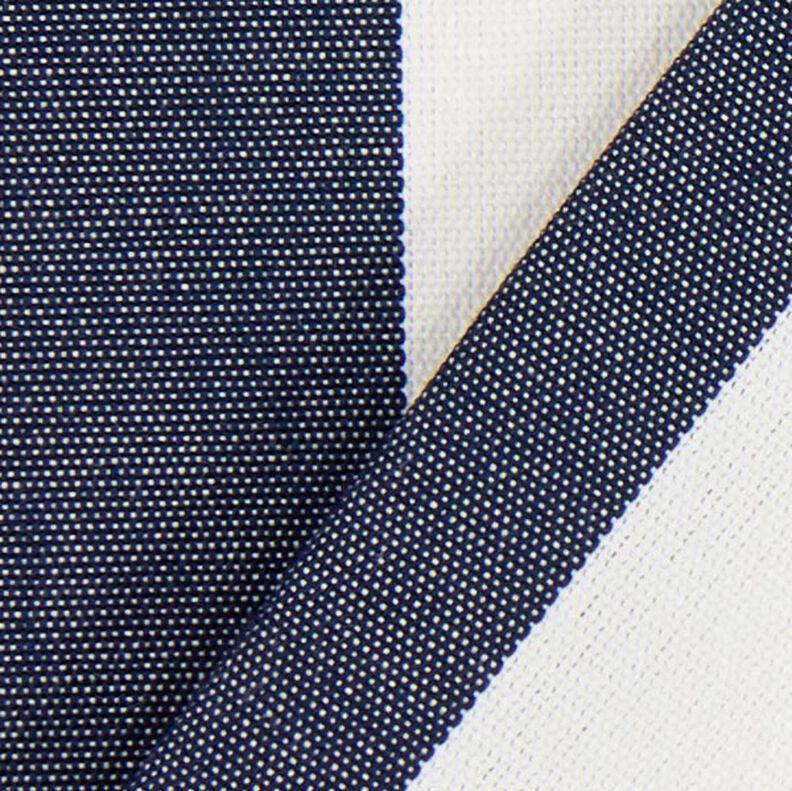 Tessuto per tende da sole righe Toldo – bianco/blu marino,  image number 3