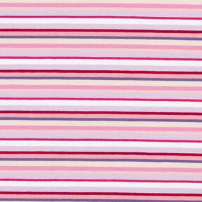 jersey di cotone strisce – lillà/pink, 