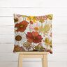 tessuto arredo panama Fiori dai colori vivaci – crema/terracotta,  thumbnail number 7