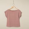 Jersey in cotone a righe sottili – anemone/terracotta,  thumbnail number 7