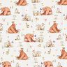 popeline di cotone Lepre e Orso stampa digitale – avorio,  thumbnail number 1