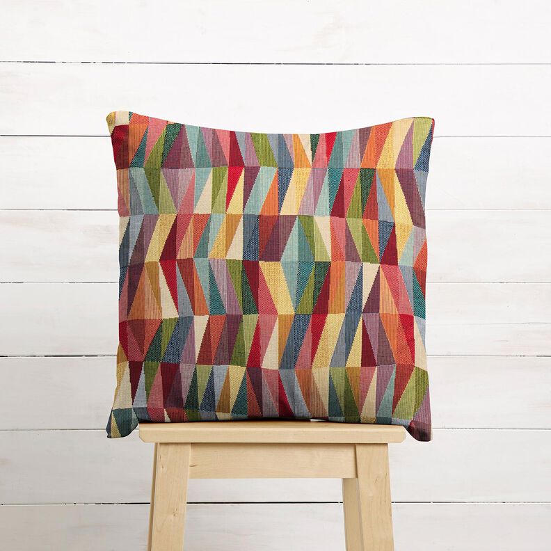 tessuto arredo gobelin Zigzag grafico – beige chiaro/rosso carminio,  image number 7