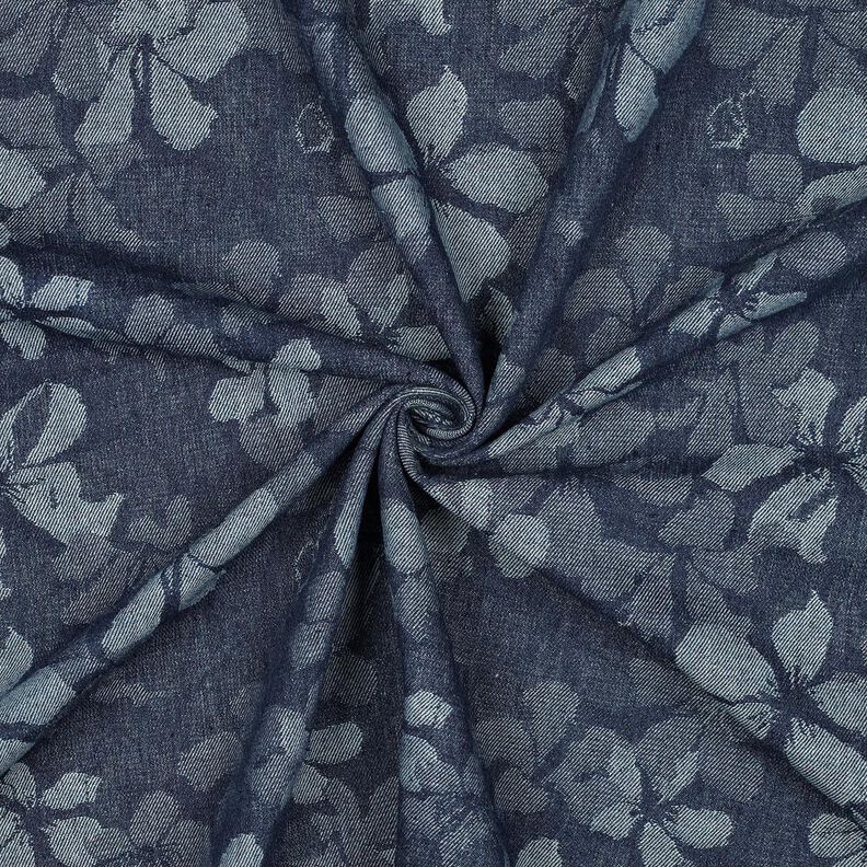 Fiori in misto cotone denim – colore blu jeans,  image number 3