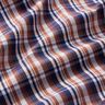 Tessuto per camicie a quadri classici – blu marino/rame,  thumbnail number 2