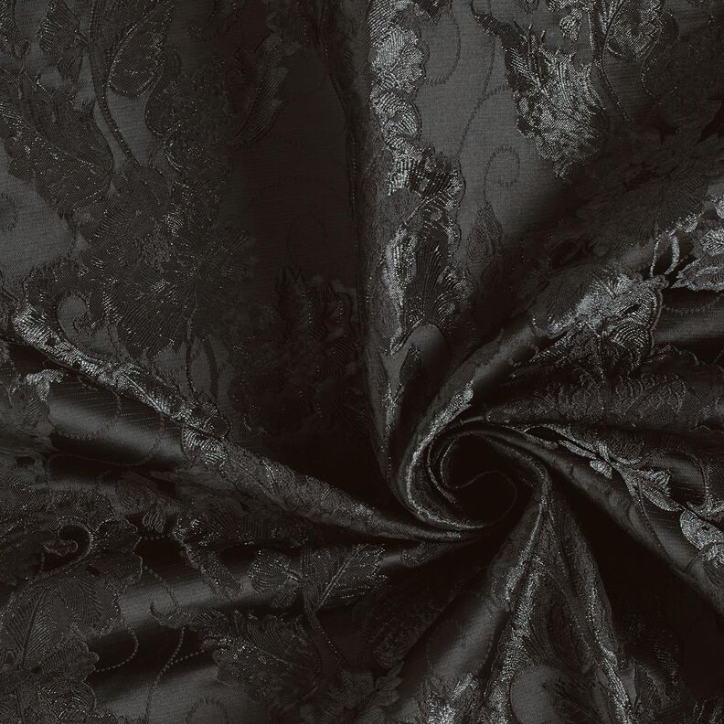 jacquard abbigliamento broccato fiori – nero, image number 3