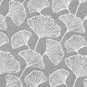 tessuto arredo Jacquard Grande ginkgo – granito/avorio,  thumbnail number 1