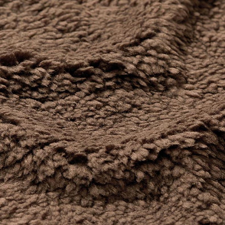 ecopelliccia tessuto teddy bear – cioccolato,  image number 2