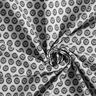 Cretonne di cotone Motivo ornamentale a mattonelle – grigio/antracite,  thumbnail number 3