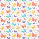 tessuto arredo satin di cotone farfalle,  thumbnail number 1