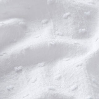 batista di cotone Dobby – bianco, 