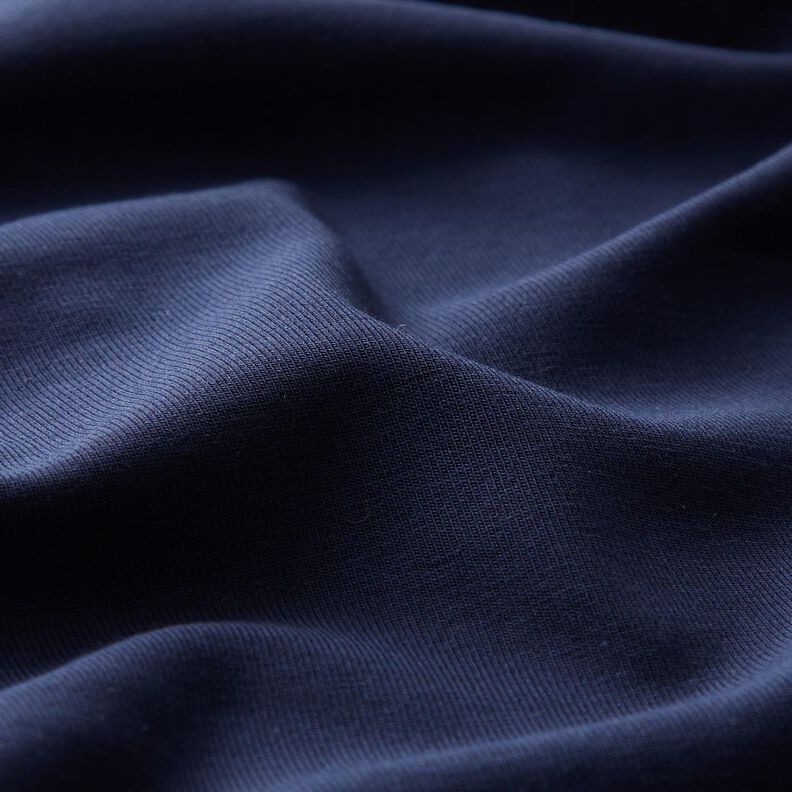 Jersey di viscosa in tinta unita – blu notte,  image number 2