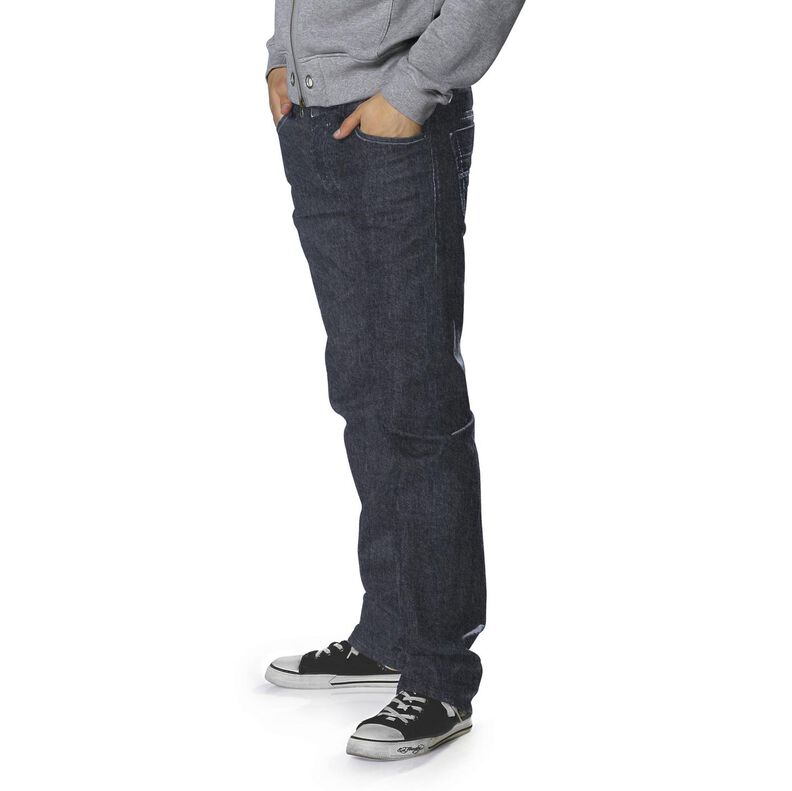 Denim stretch in misto cotone medio – nero-azzurro,  image number 7