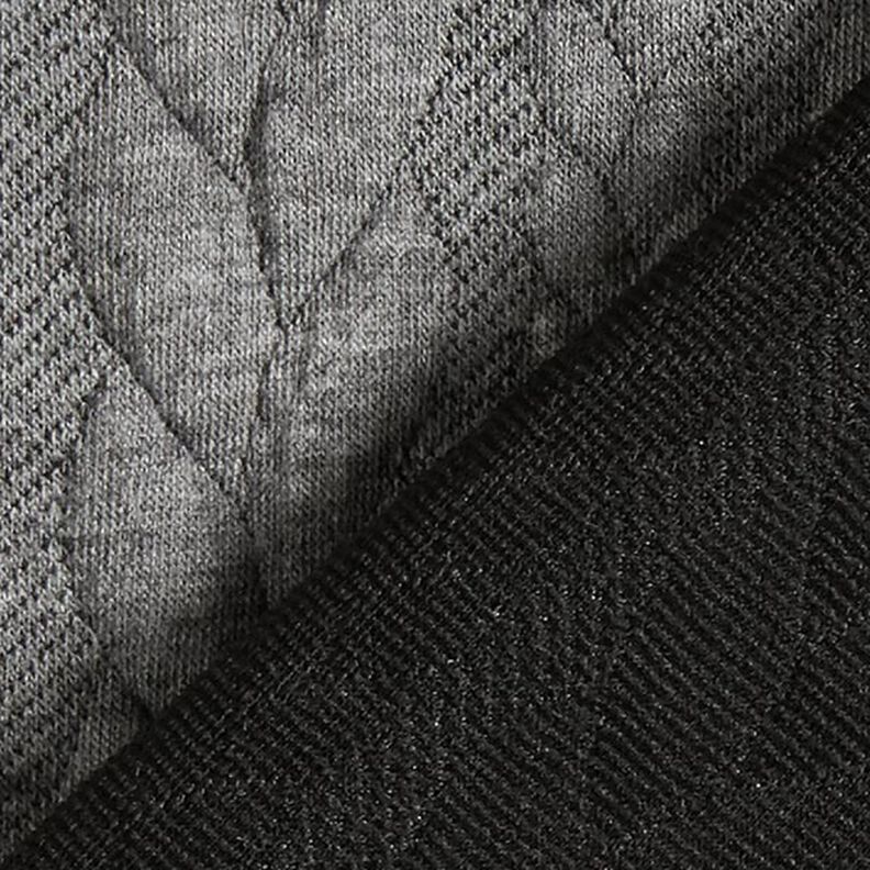 Jersey jacquard, cloqué, motivi a treccia – grigio chiaro,  image number 4