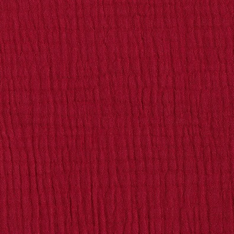 GOTS Mussola di cotone a tre strati – rosso carminio,  image number 4