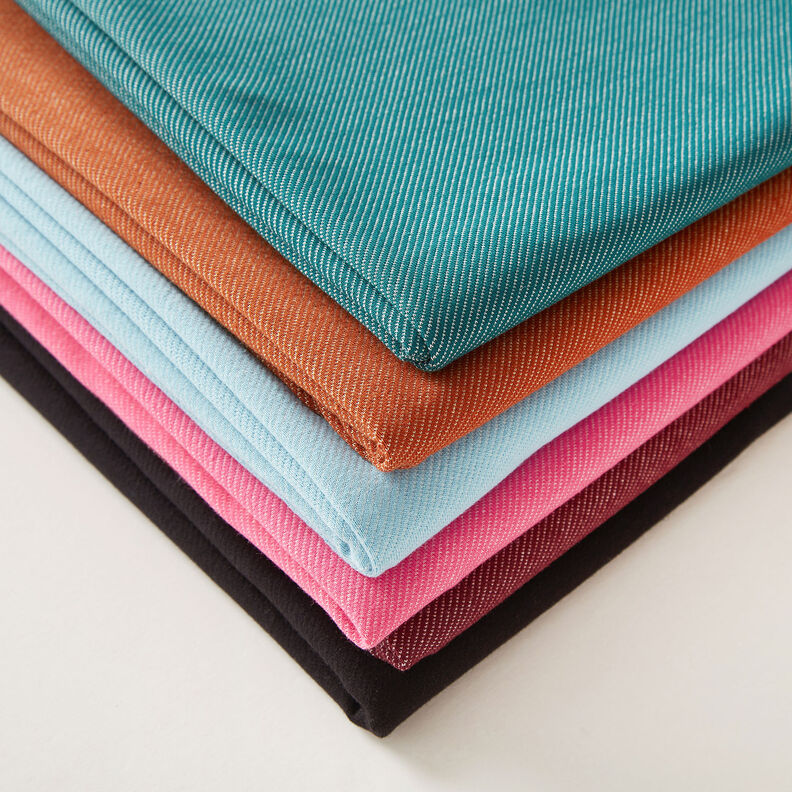 jersey di cotone Aspetto jeans – fucsia neon, image number 4