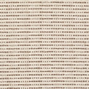 tessuto arredo Jacquard Strisce rustiche – marrone medio/naturale, 