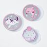 Toppe riflettenti in velcro, confezione da 3 – rosa/bianco,  thumbnail number 3