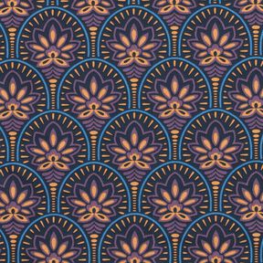 cotone rivestito Soggetti astratti – blu notte, 