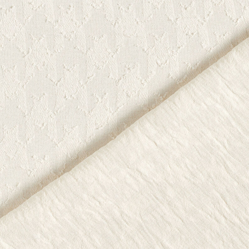 Jacquard Dobby pied de poule – bianco lana,  image number 6