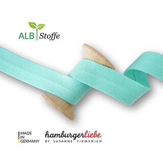 fettuccia bio Edge Me [ 3,2 cm ] | Albstoffe – turchese, 