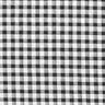 Seersucker a quadretti Vichy grandi – bianco/nero,  thumbnail number 1