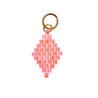 ciondolo Brick Stitch rombo [10 mm  x 15 mm] | Rico Design – arancione, 