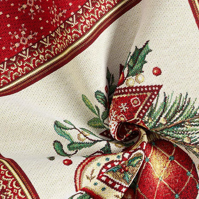taglio di tessuto arredo gobelin Decorazioni natalizie – rosso carminio, image number 3