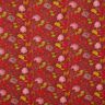 Tessuto di viscosa Fiori paisley – rosso carminio/rosso fuoco,  thumbnail number 1