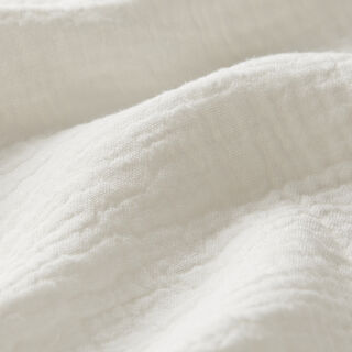 mussolina / tessuto doppio increspato – bianco lana, 