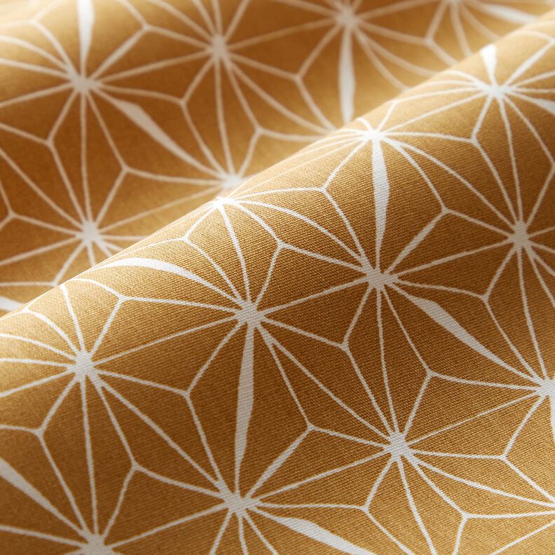cotone rivestito Stelle grafiche – senape/bianco,  image number 3