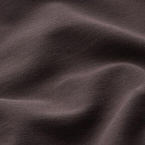 French terry leggero tinta unita – marrone nerastro, 