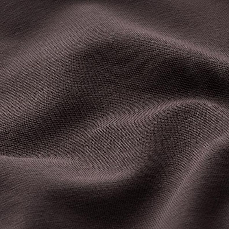 French terry leggero tinta unita – marrone nerastro,  image number 4