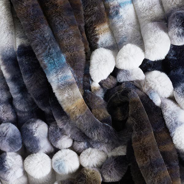 Batik con struttura a costine in pelle sintetica – grigio chiaro/blu,  image number 3