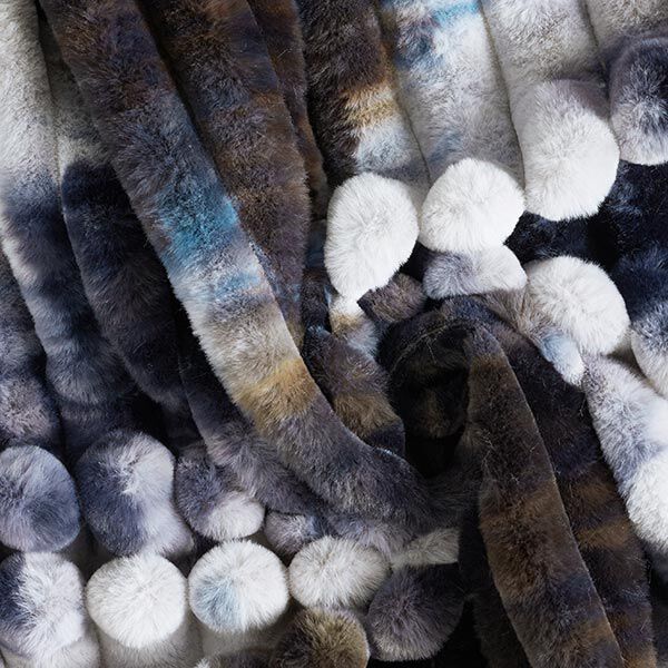 Batik con struttura a costine in pelle sintetica – grigio chiaro/blu, image number 3