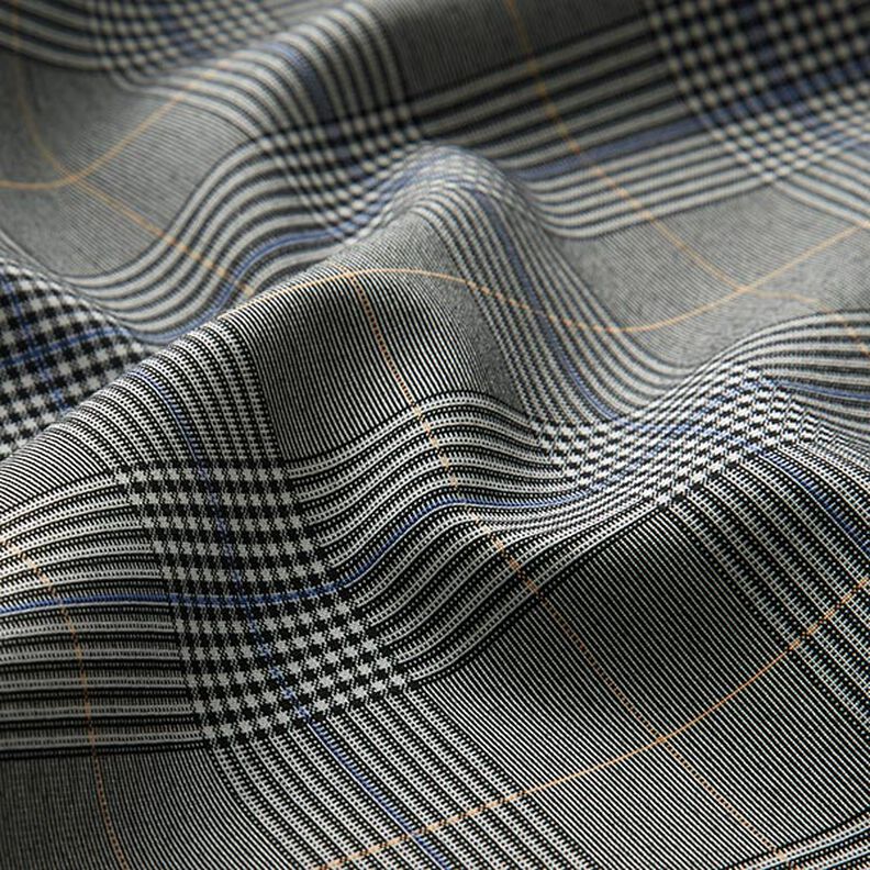 Principe di Galles in viscosa elasticizzata – grigio/indaco,  image number 2