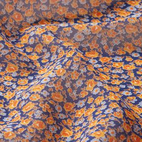 chiffon Millefiori – indaco/arancione, 
