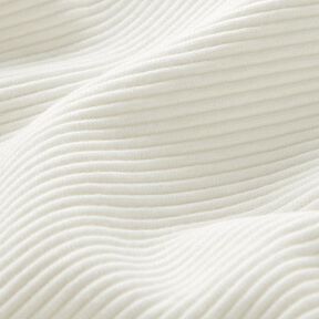 jersey a coste-ottoman, tinta unita – bianco, 