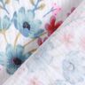 mussolina / tessuto doppio increspato Fiori primaverili con tulipani – bianco/arancione,  thumbnail number 4