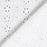 Batista di cotone ricami a giorno File di fiori – bianco,  thumbnail number 4