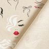tessuto arredo mezzo panama Modelli – naturale/rosso carminio,  thumbnail number 4