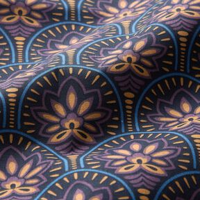 cotone rivestito Soggetti astratti – blu notte, 