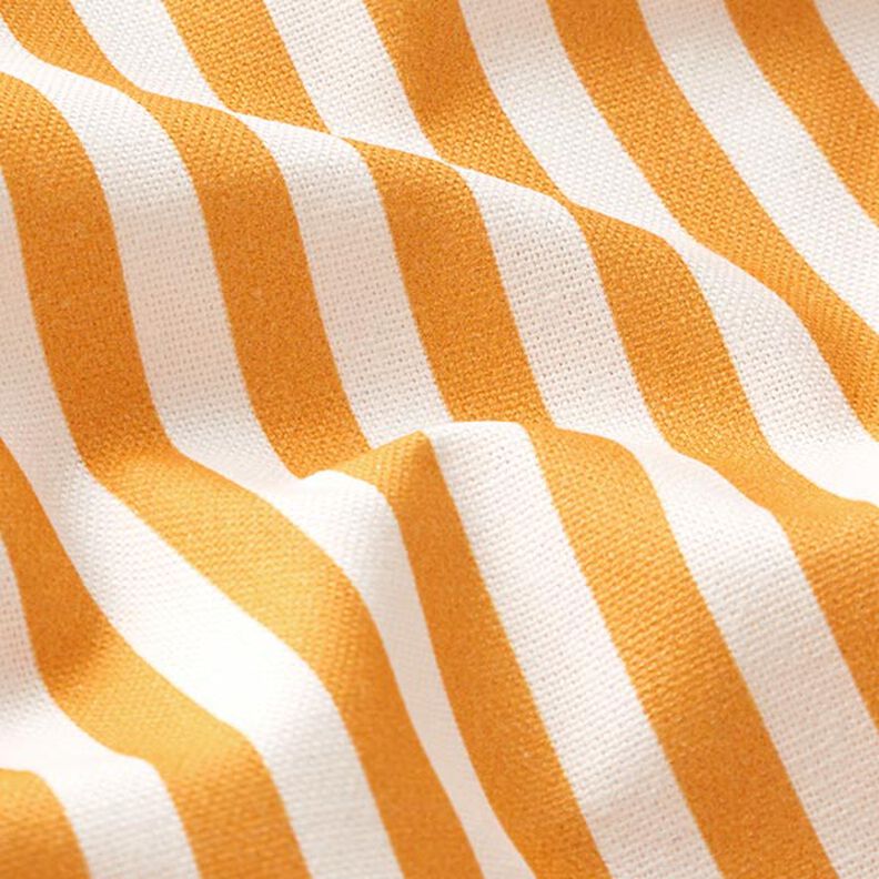tessuto arredo mezzo panama righe longitudinali – arancio chiaro/bianco,  image number 2