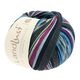LANDLUST Sockenwolle „Bunte Bänder“, 100g | Lana Grossa – antracite/azzurro,  thumbnail number 3