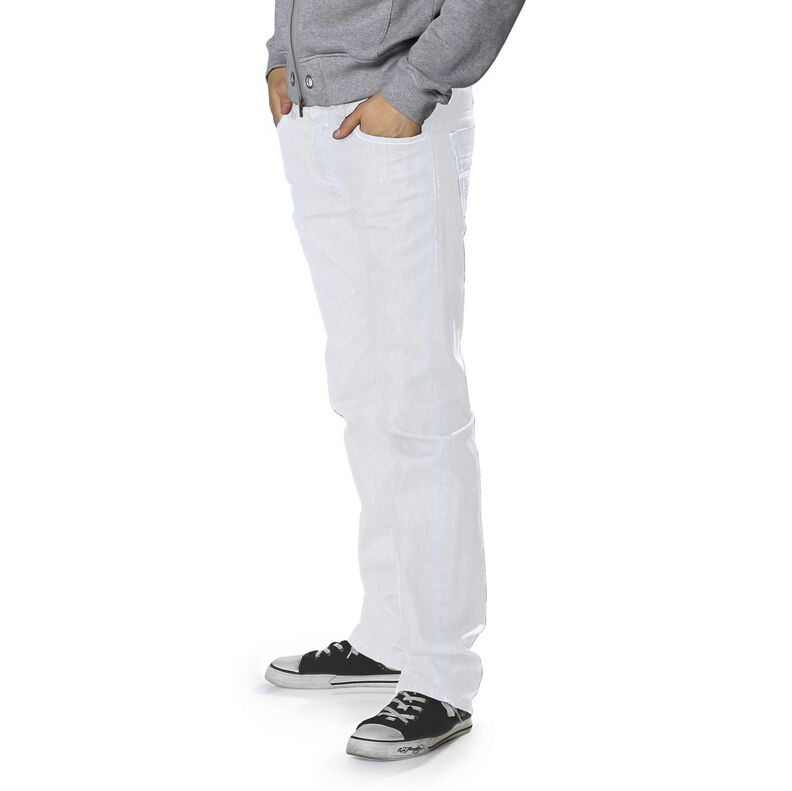 Denim stretch in misto cotone medio – bianco,  image number 7