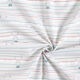 popeline di cotone bio Baby coniglietto e righe – bianco,  thumbnail number 3
