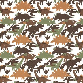 jersey di cotone Dinosauro mimetico – avorio/marrone castagna, 
