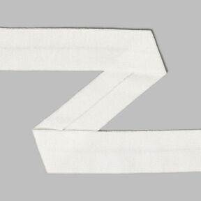 Nastro jersey, piegato - bianco, 
