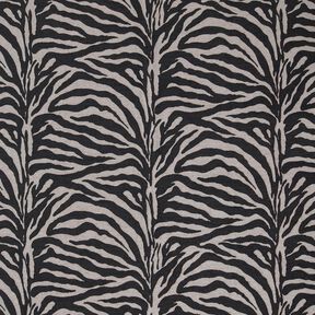 tessuto da tappezzeria Jacquard zebra – nero/grigio, 